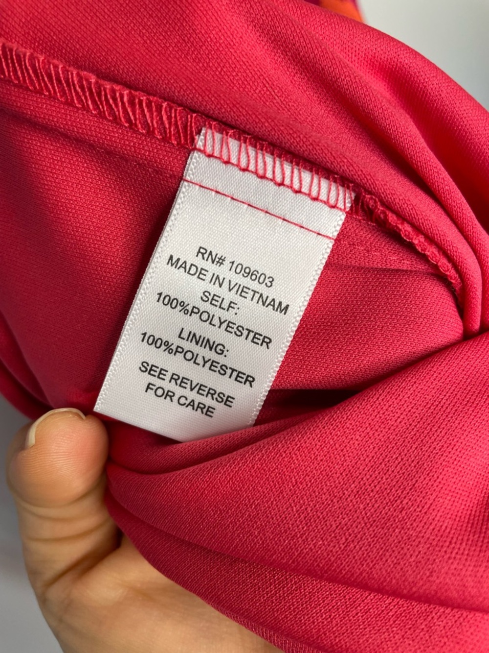 Chris McLaughlin Pink Orange Ombre Fit & Flare Dress Size 4 Sleeveless V Neck - Picture 8 of 8